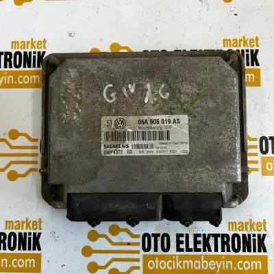 06A906019AS VOLKSWAGEN , SEAT ,AUDİ , SKODA 1.6 BENZİN AKL MOTOR ORJİNAL ÇIKMA MOTOR BEYNİ 