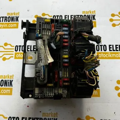 9664705980 / Peugeot 407 / Citroen C5 Sigorta Tablası Orijinal Çıkma 
